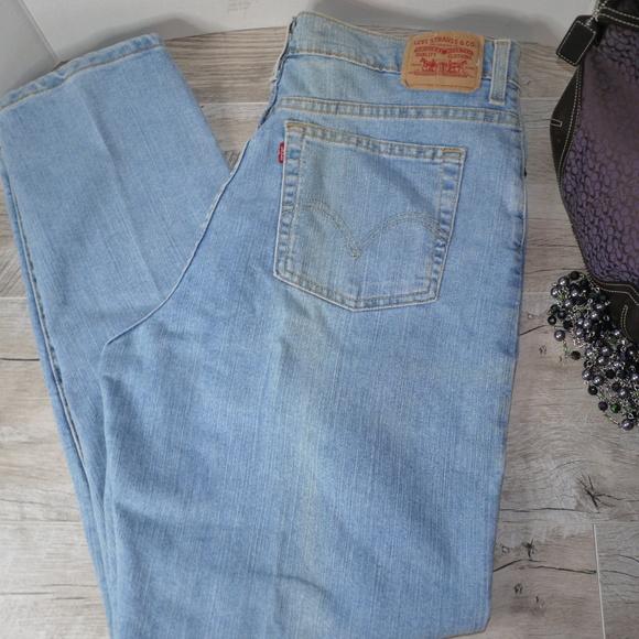 Levi's Denim - Levi's 512 Distressed Slim High-Rise Jeans 16